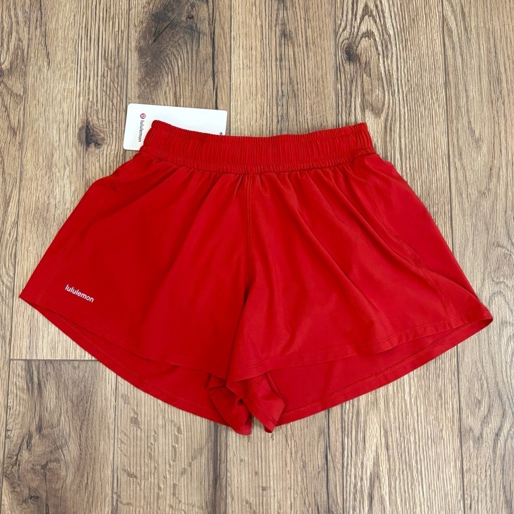 NWT Lululemon Pace Crush High Rise Shorts 2.5" In Dark Red Size XXS
